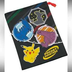 Skater Pokemon Drawstring Bag Lunch Box Cup Bag Japan Exclusive Official Pikachu
